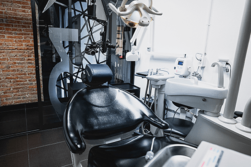 Sillón dental de frente